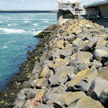 View of the Oosterschelde storm surge barrier